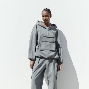 ZARA Nylon Kangaroo Jacket